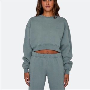 Set active cropped crewneck
